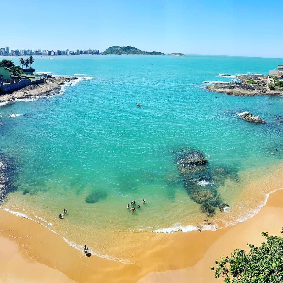 Apartamento Vista Do Mar, Pe Na Areia E Aguas Tranquilas, No Cento De Guarapari Exterior foto